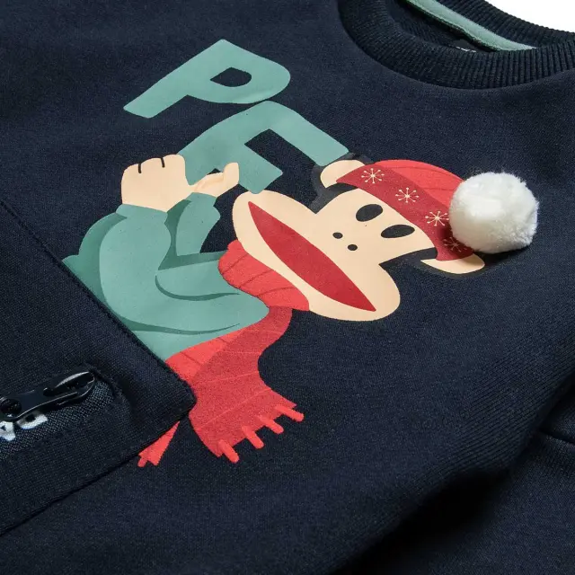 Μπλούζα φούτερ Paul Frank με τύπωμα 2
