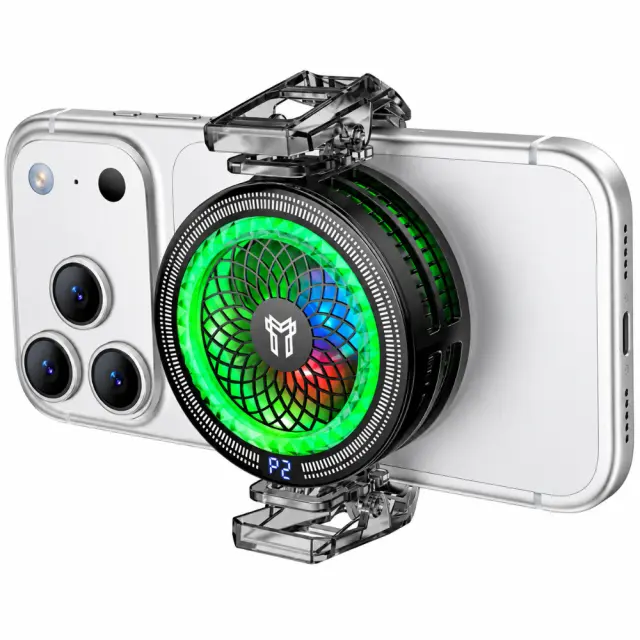 Cooler Κινητού Τηλεφώνου Hoco GA6 Glacier RGB με Μαγνητη και Κλίπ 3-επίπεδα Έντασης και AI Cooling