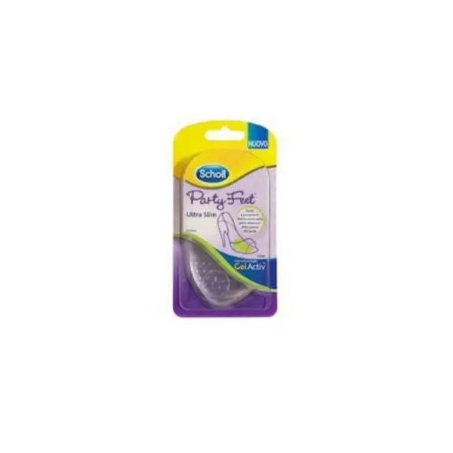 Scholl Gel Activ Party Feet Ultra Slim One Size Μαλακά Αντικραδασμικά Επιθέματα Μεταταρσίου, 1 Ζευγάρι
