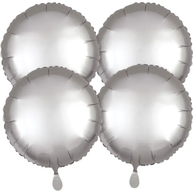 Μπαλόνι Φοιλ 18 Satin Luxe Platinum - Ασημί / 4 τεμ