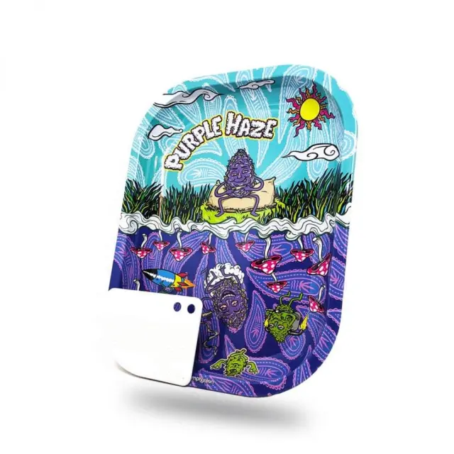 Best Buds – Purple Haze Small Metal Rolling Tray