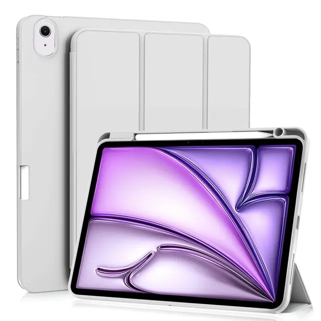 Techsuit® Flex Trifold Θήκη με Pencil Holder για iPad Air 4/5/10.9/11- Gray