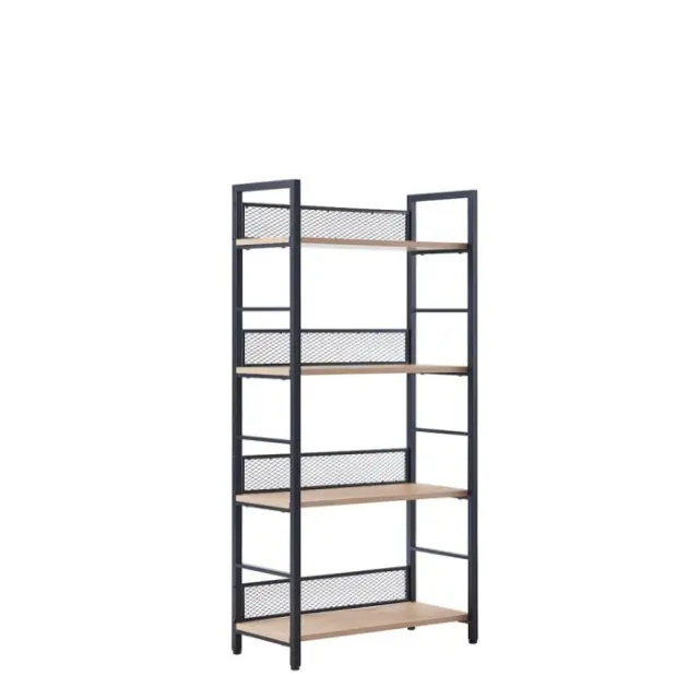 Βιβλιοθήκη "Nest-Φυσικό με μαύρο" 60x28x121 εκ.