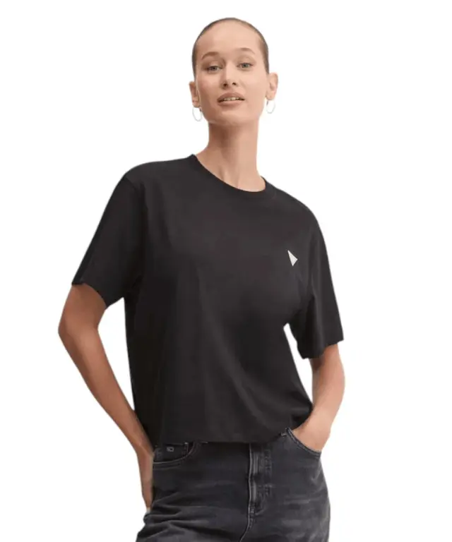 Guess - Γυναικείο T-Shirt Boxy Fit W4YI05K8HM0-JBLK Μαύρο - XS