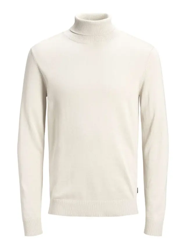 JJEEMIL KNIT ROLL NECK NOOS Cloud Dancer