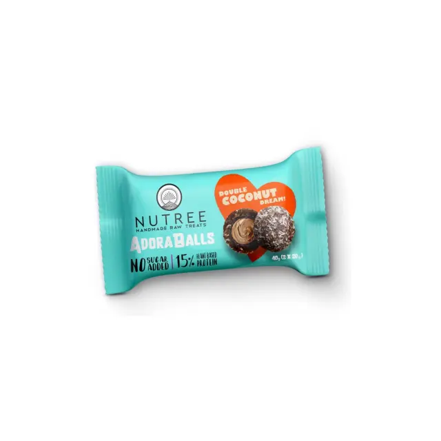 AdoraBalls Protein Balls με Πραλίνα Καρύδας • Nutree • 2x20γρ