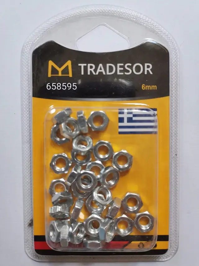 Παξιμάδια - Σετ 12 πακέτα - 6mm - 658595 2