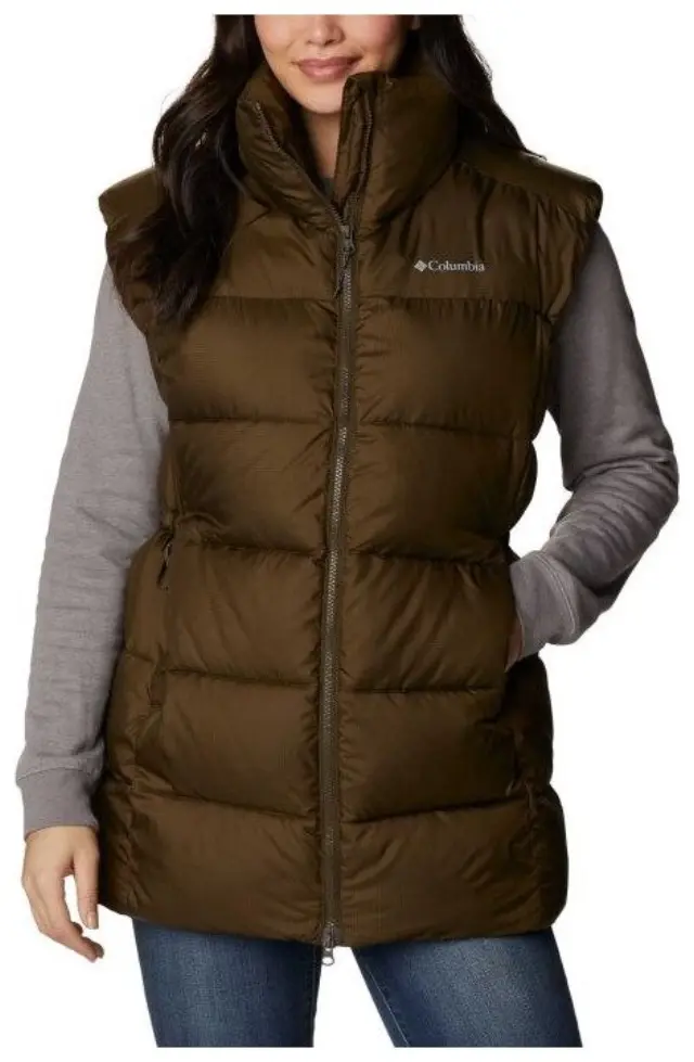 Puffect Mid Vest Khaki Γυναικείο Γιλέκο Columbia - 2007711-319 - L