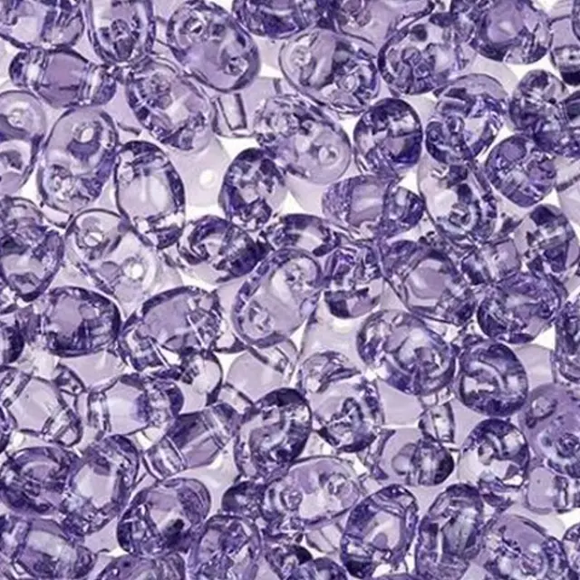 Χάντρα MiniDuo - Tanzanite 2x4mm ~7gr