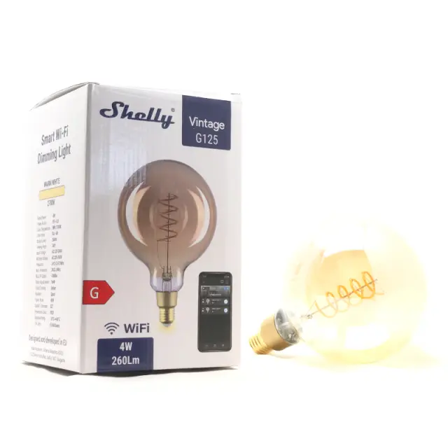 3800235262108 | Shelly Vintage G125 | Smart Filament Dimming G125 4W E27 2700K 260LM 360⁰ - EAN 3800235262108 2