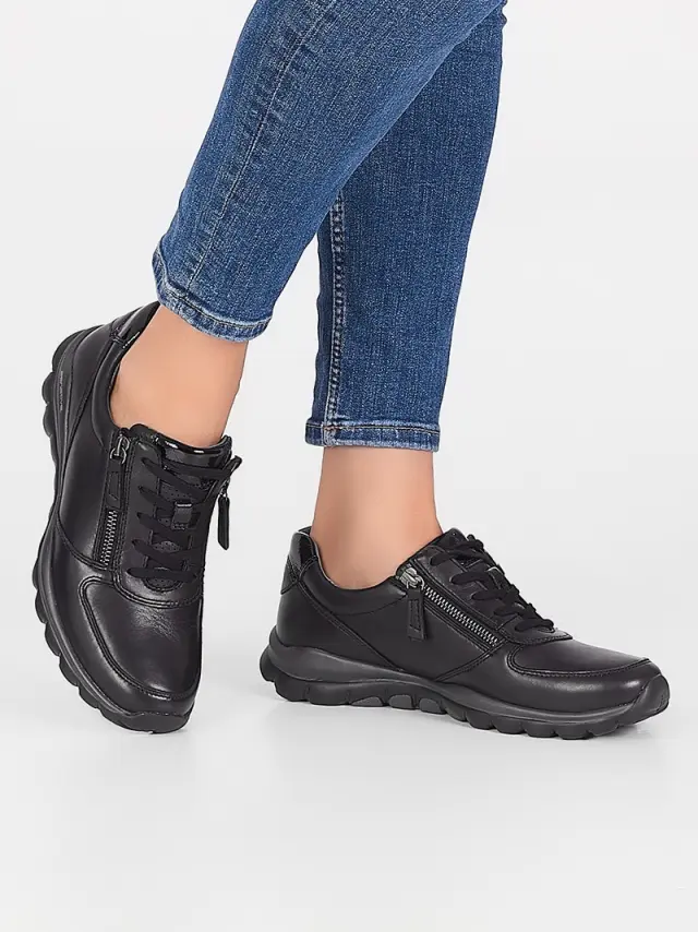Gabor Sneakers Γυναικείο δέρμα Μαύρο GAB/76968 003-BLACK 2