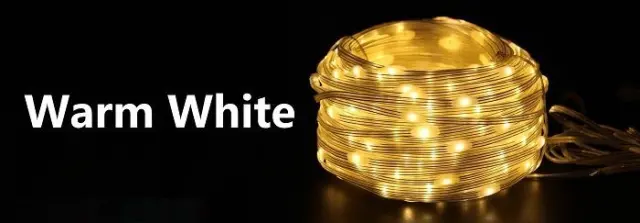 Χριστουγεννιάτικα φώτα LED με επένδυση - 10m/100LED - Warm White - 272341 2