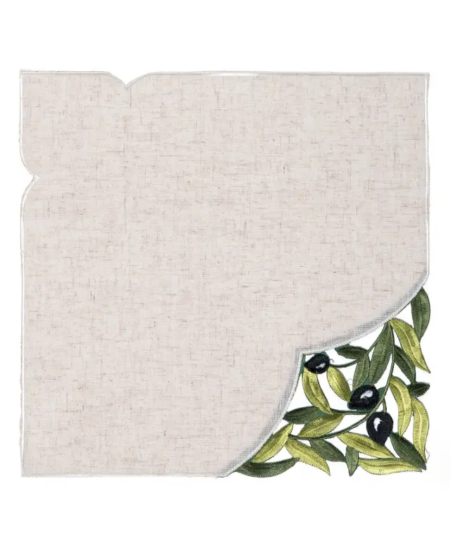 Πετσέτα φαγητού 2353 (45cm x 45cm) μαύρη ελιά - -