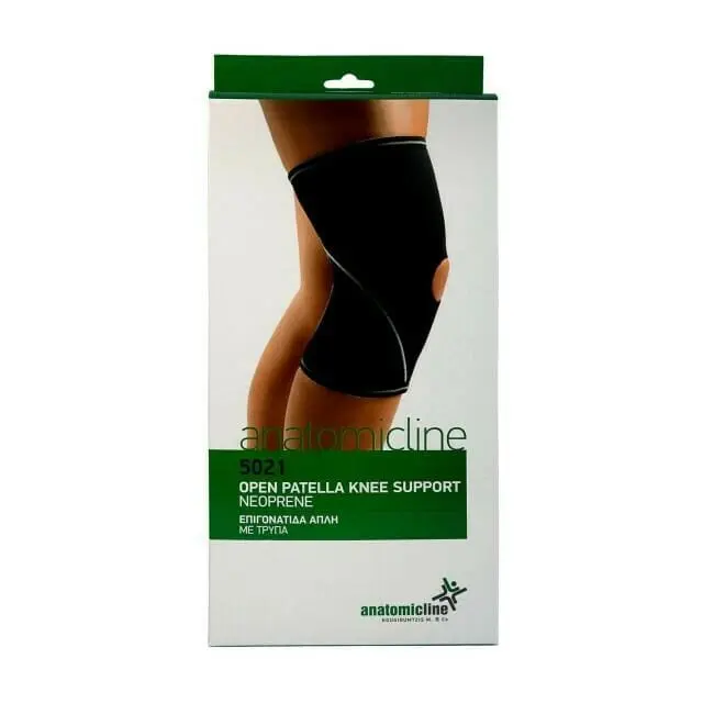 ANATOMIC LINE 5021 Επιγονατίδα με Οπή σε Μαύρο χρώμα - XXL 2