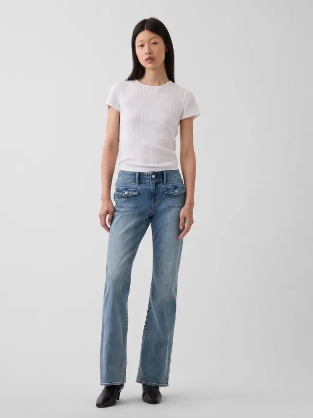 Γυναικείο Χαμηλόμεσο Παντελόνι Long & Lean Light wash