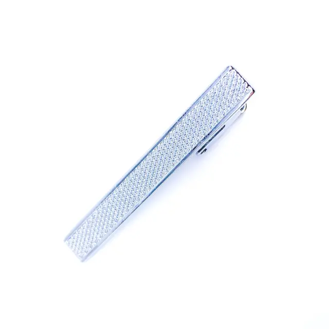 Σχεδιαστικό Ασημί Κλιπ Γραβάτας 4,5 cm – LGTC-54 2