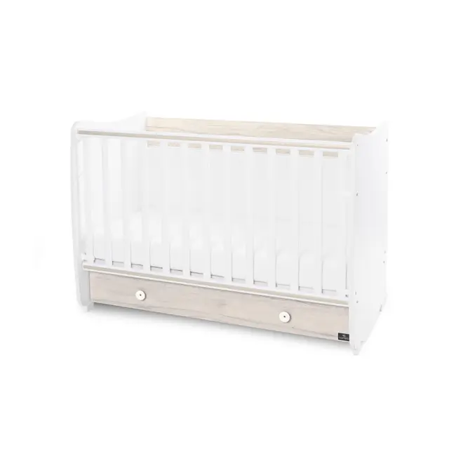 Lorelli Πολυμορφική κούνια - κρεβάτι "Dream" 60/120 White -Light oak Λευκό