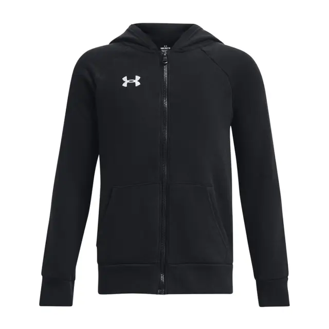 Under Armour Boy's Rival Fleece Full-Zip Hoodie Μαύρο 1379794-001 (Under Armour)