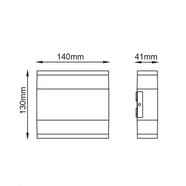 Aca Light LED SMD WALL LUMINAIRE 9W 480LM 110° 230V AC 3.000K DARK GREY CRI80 IP54 30.000HRS 3