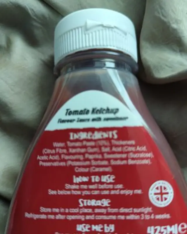 Tomato Ketchup Sauce Virtually Zero Calorie 425ml The Skinny Food Co 2