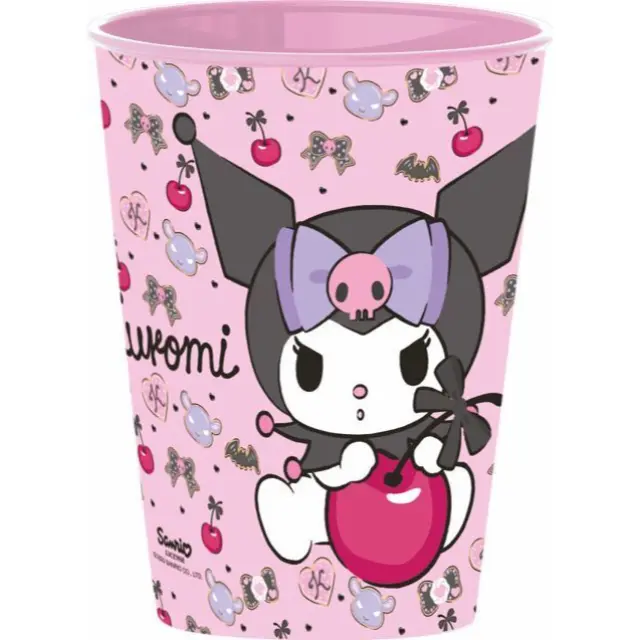 Ποτήρι πλαστικό reusable Hello Kitty Kuromi 260ml Tumbler