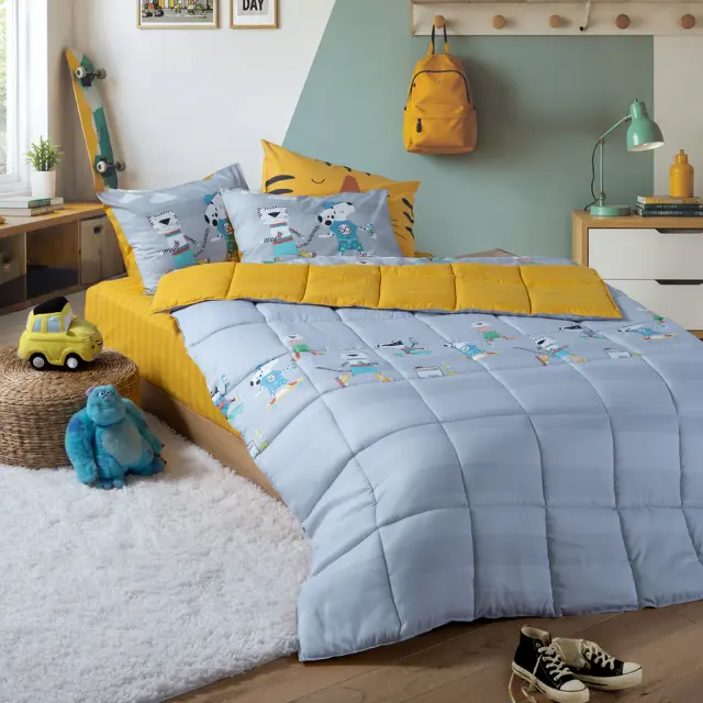 Πάπλωμα Παιδικό Μονό Cool Skating 160x220 Nef Nef Homeware, ΕΞΩΤΕΡΙΚΑ:100% ΜΙΚΡ.-ΕΣΩΤΕΡΙΚΑ:100% ΠΟΛ. - GREY (040994) 2