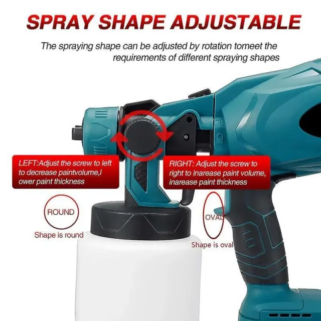Πιστόλι Βαφής με 2 Μπαταρίες - Professional Power Tools Portable Spray Gun Li-ion 013067 3