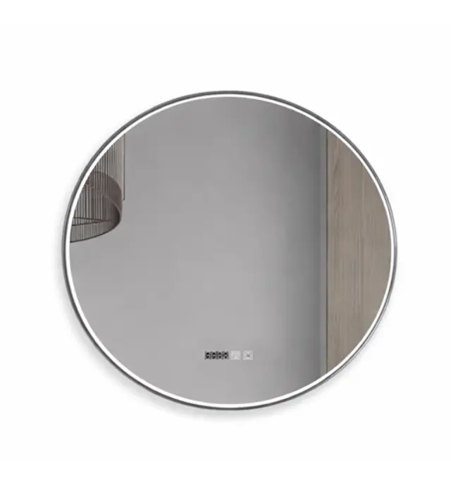 ΚΑΘΡΕΦΤΗΣ ΜΠΑΝΙΟΥ LED ΑΦΗΣ MIRRORLUX CALLISTO S-4678B ΣΤΡΟΓΓΥΛΟΣ Φ-800MM ΜΑΥΡΟΣ 3