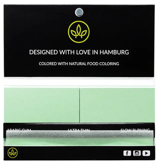 Healthy Garden Χαρτάκια - Green - King Size Slim με Πράσινες Τζιβάνες 32φ. 2