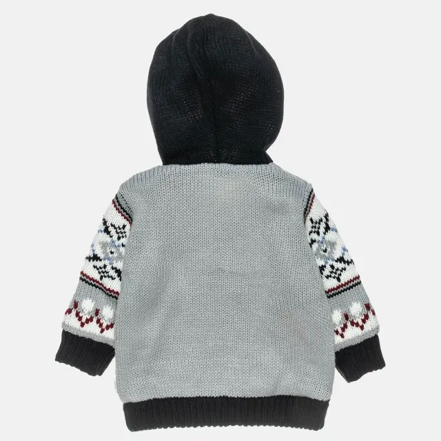 Ζακέτα πλεκτή με fleece εσωτερικά 3