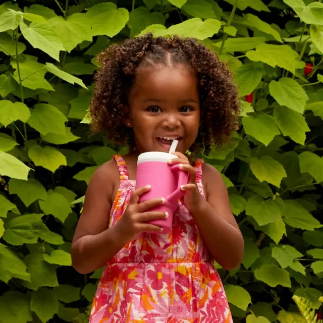 INFANTINO My 1st Tumbler - Bubble Gum κύπελο με καλαμάκι σιλικόνης 260 ml 2