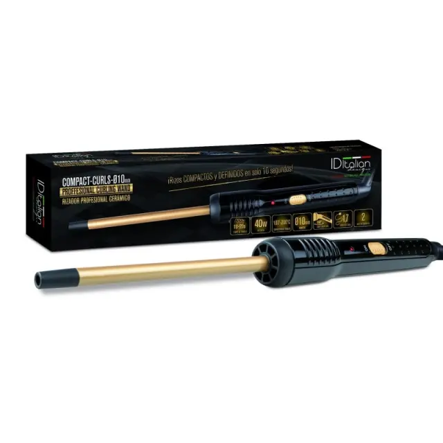 ID Italian Compact Curls 10mm Professional Curling Wand - (Συμπαγείς και καθορισμένες μπούκλες σε μόλις 10 δευτερόλεπτα) 3