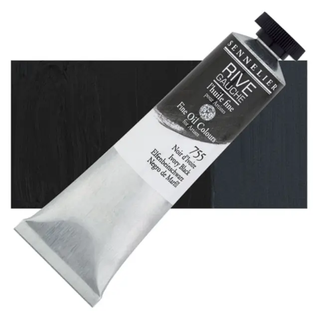 Sennelier Λάδι Rive Gauche 755 Ivory Black - 40ml