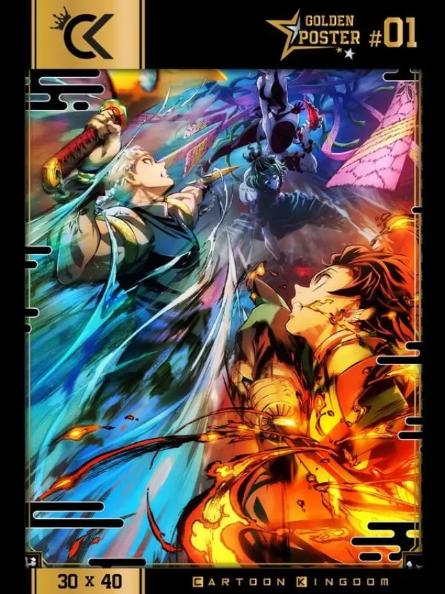 Cartoon Kingdom Demon Slayer - Season 2 Golden Poster 30x40cm (CK-DS-01GP) 2