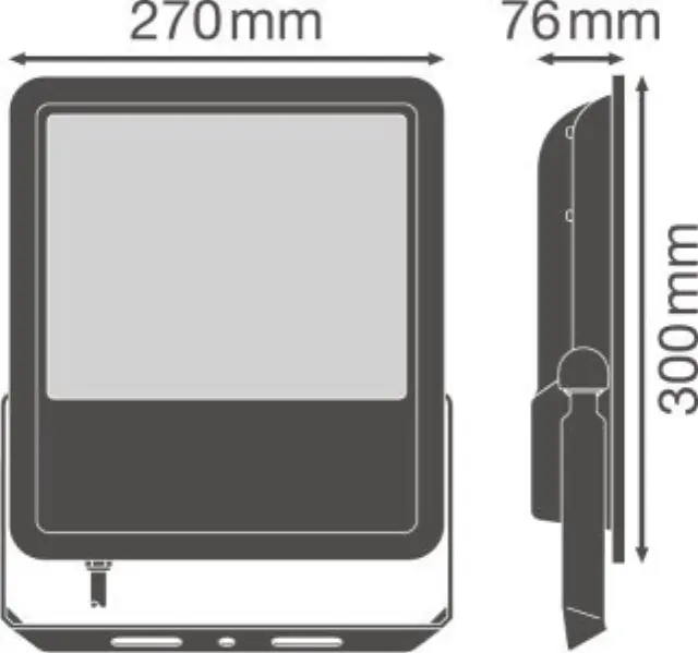 Προβολέας FLOODLIGHT 100DEG 135W 4000K IP65 Mαύρος OSRAM LEDVANCE 3