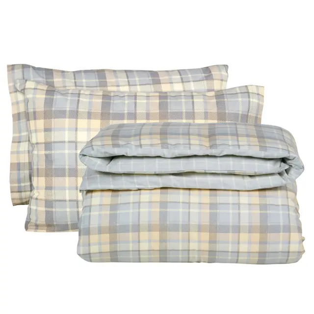 Σεντόνια σετ/3 μονά happy flannel γκρι 170x260cm Das Home 9639 3