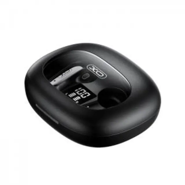Bluetooth ακουστικά handsfree με θήκη φόρτισης και LED οθόνη, σε μαύρο χρώμα 2