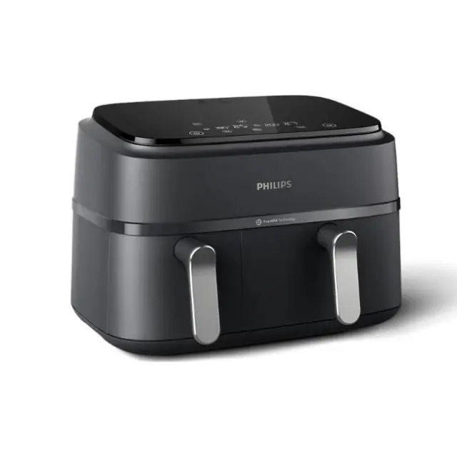 Philips Air Fryer Ovi Dual 3000 9L Black / Silver (NA351/00) 2