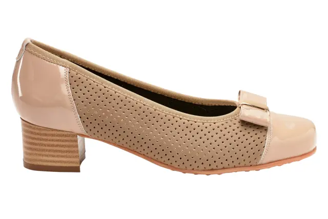 Soffice Sogno Γόβες Γυναικείο δέρμα Nubuck/δέρμα λουστρίνι Μπεζ ASS/6313 CHAMPAGNE 3