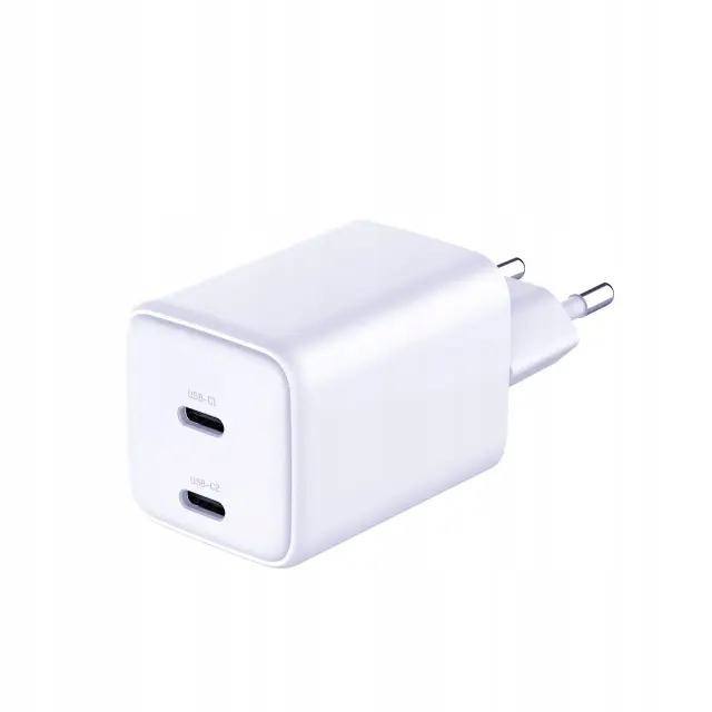 3mk Φορτιστής Hyper Charger PD 45W GaN QC4+ PPS 2C Super-Fast Charge 2.0 White 2