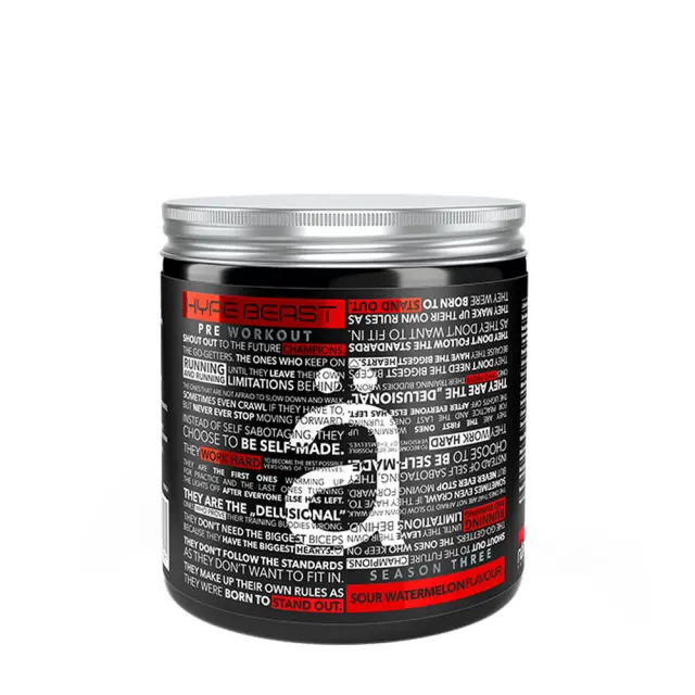 Nanosupps Hype Beast Preworkout Booster Sour Watermelon, 320 g