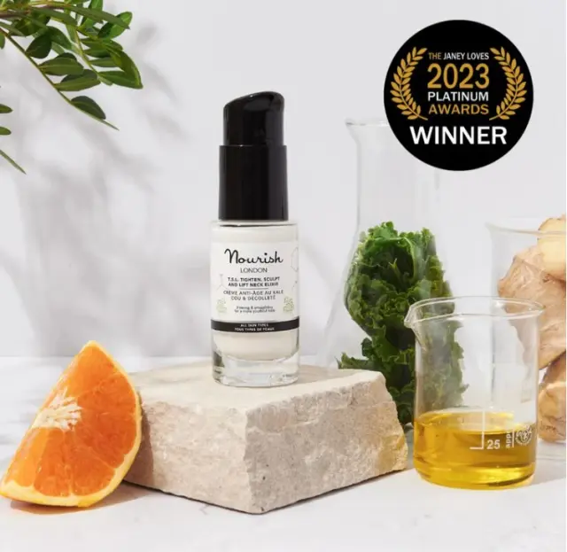 Nourish London T.S.L Tighten, Sculpt & Lift Neck Cream - Βιολογική Κρέμα Σύσφιξης & Ανόρθωσης Για τον Λαιμό 2