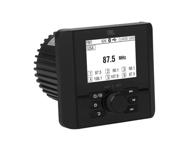Ηχοσύστημα Marine JBL JAM3000 με ράδιο AM/FM, Bluetooth, USB και οθόνη TFT 2.8″ - ΜαύροJBL JAM 3000