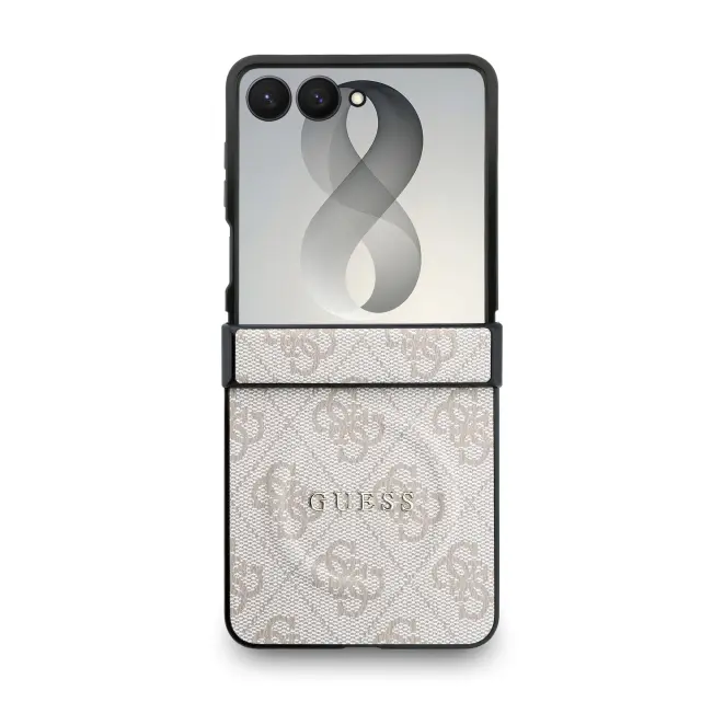 Guess PU Leather 4G Magnetic Case for Samsung Galaxy Z Flip 8 Pink 2