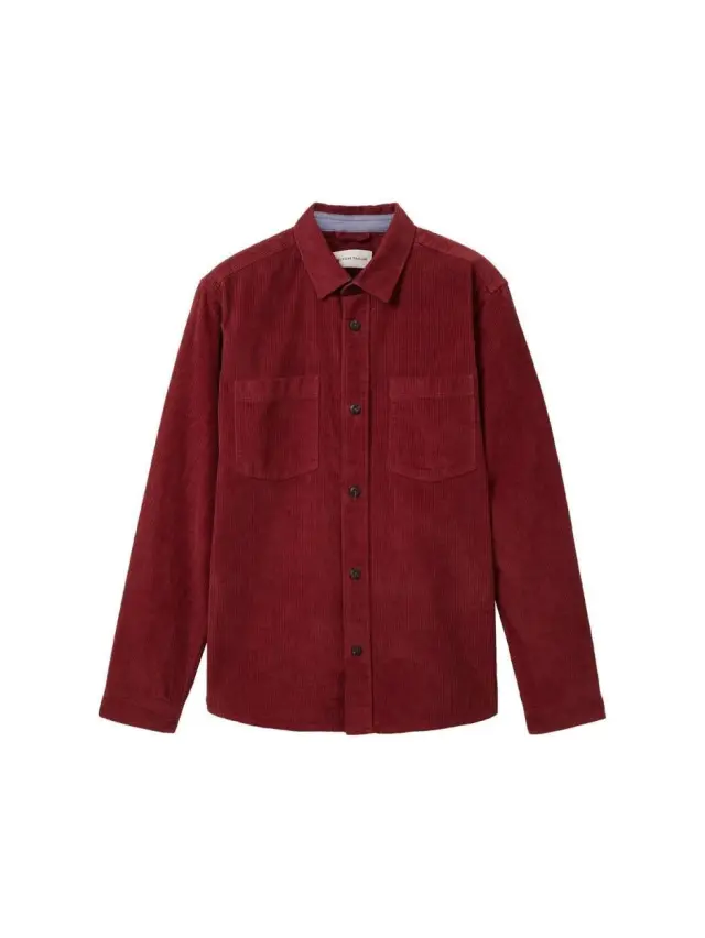 TOM TAILOR 309 TWILL OVERSHIRT-ΠΟΥΚΑΜΙΣΟ ΑΝΔΡΙΚΟ BORDEAUX
