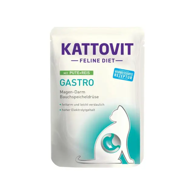 Kattovit Gastro Turkey & Rice Υγρή Τροφή Γάτας με Γαλοπούλα & Ρύζι 85gr