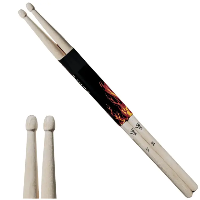V-TONE DS 5A drumsticks maple wood natural lightweight set of 2 pcs 3