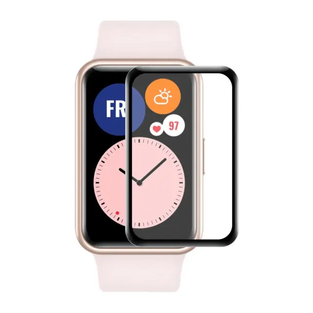 Enkay Μεμβράνη Προστασίας για Huawei Watch Fit Mini - Full Cover Black