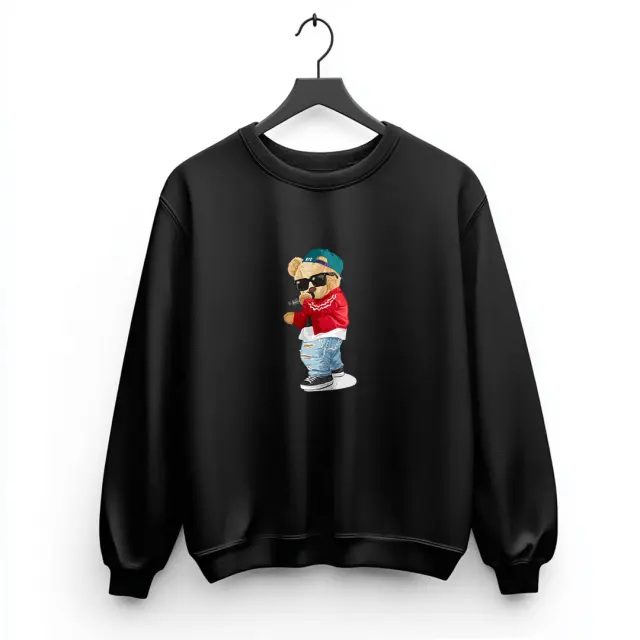 Φούτερ Noshame® Μαύρο με τύπωμα - 3025089 - XXL