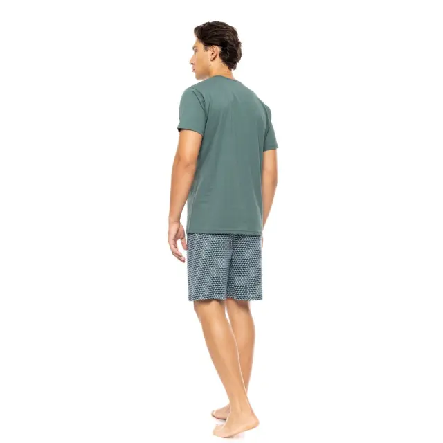 Ανδρική Πυτζάμα 3 τεμαχίων S-M583 Green Nights Sea Green Ulisse 3